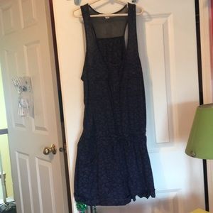 Black/blue patterned romper from American Eagle